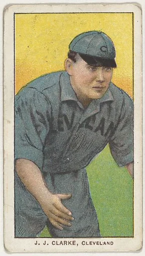 J.J. Clarke, Cleveland, from the White Border series (T206) for the American Tobacco Company