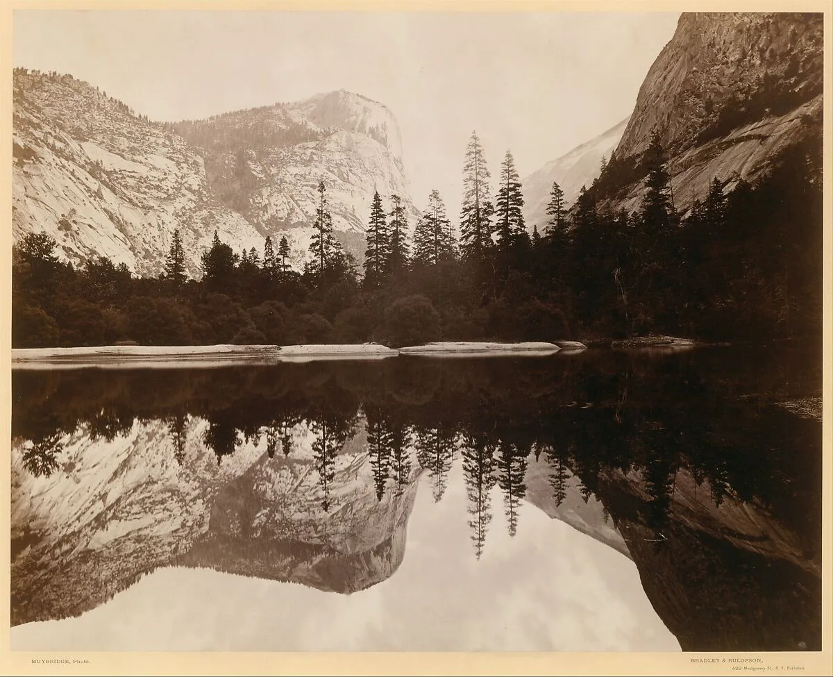 Mirror Lake, Valley of the Yosemite — Eadweard Muybridge|Bradley and Rulofson|Henry W. Bradley