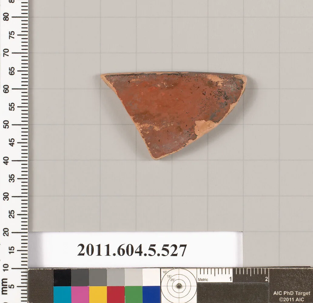 Terracotta rim fragment of a kylix (drinking cup) — Unknown