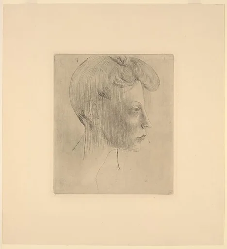 Head of a Woman, in Profile