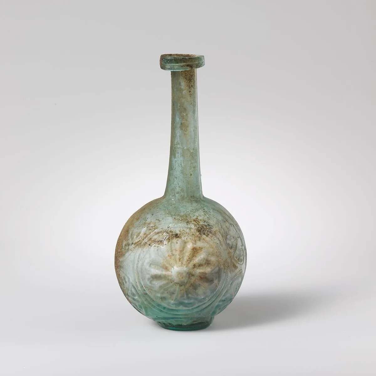Glass globular bottle — Unknown