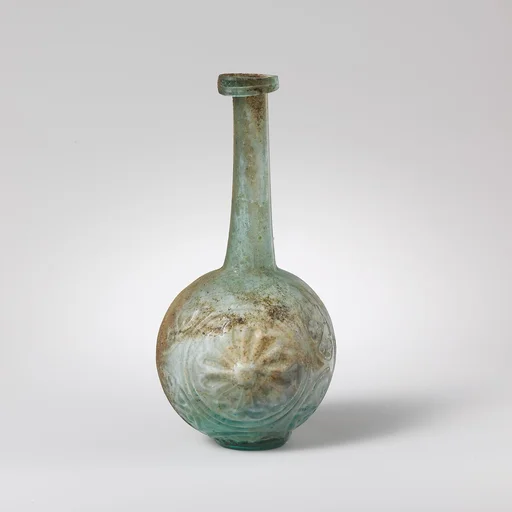 Glass globular bottle