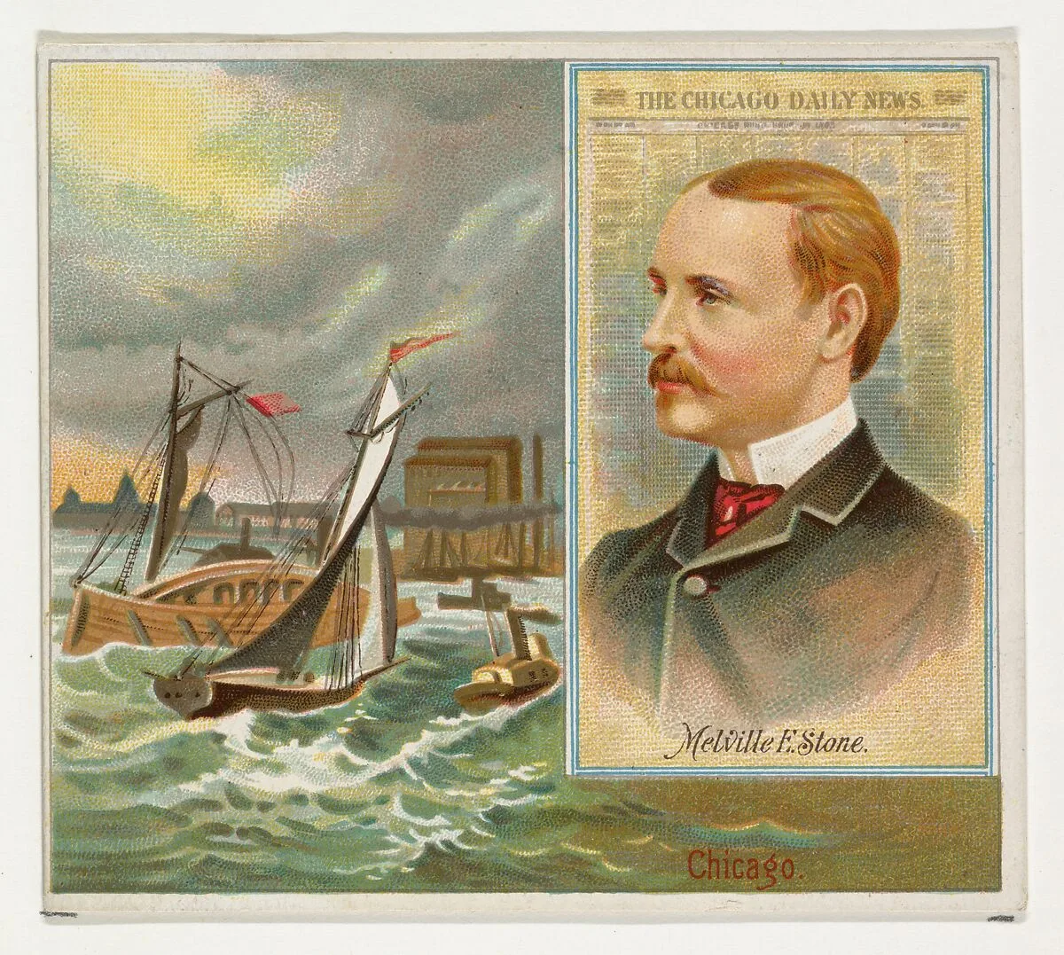 Melville E. Stone, The Chicago Daily News, from the American Editors series (N35) for Allen & Ginter Cigarettes — Allen & Ginter