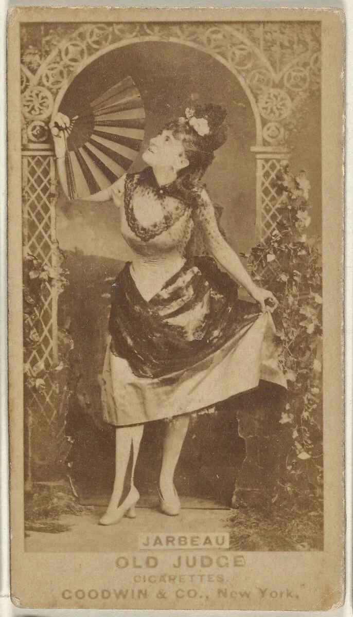 Jarbeau, from the Actors and Actresses series (N171) for Old Judge Cigarettes — Goodwin & Company