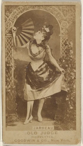 Jarbeau, from the Actors and Actresses series (N171) for Old Judge Cigarettes