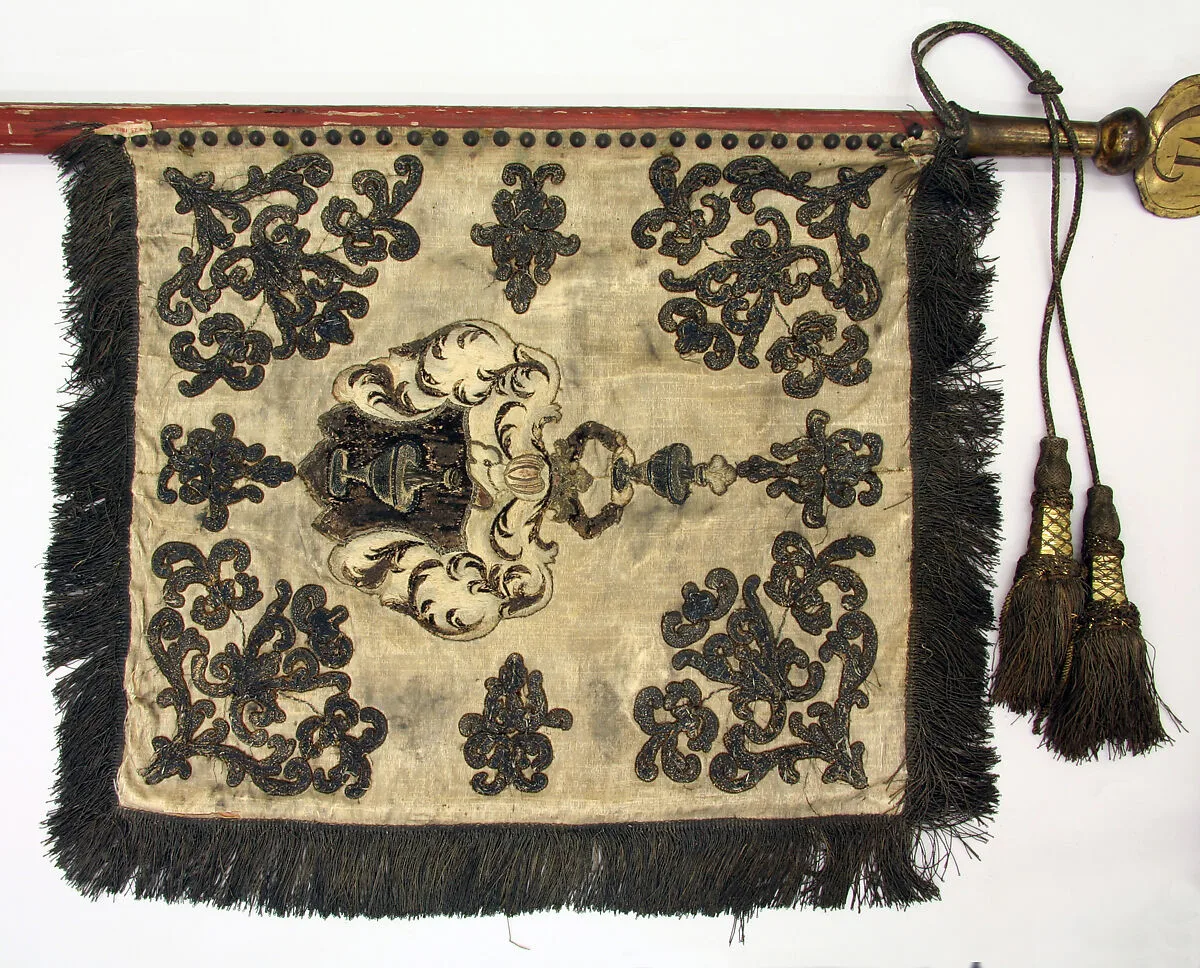 Alliance Banner and Shaft for a Wedding Procession for the Families Bessere von Thalfingen and Seutter von Lötzen — Unknown