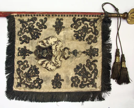 Alliance Banner and Shaft for a Wedding Procession for the Families Bessere von Thalfingen and Seutter von Lötzen