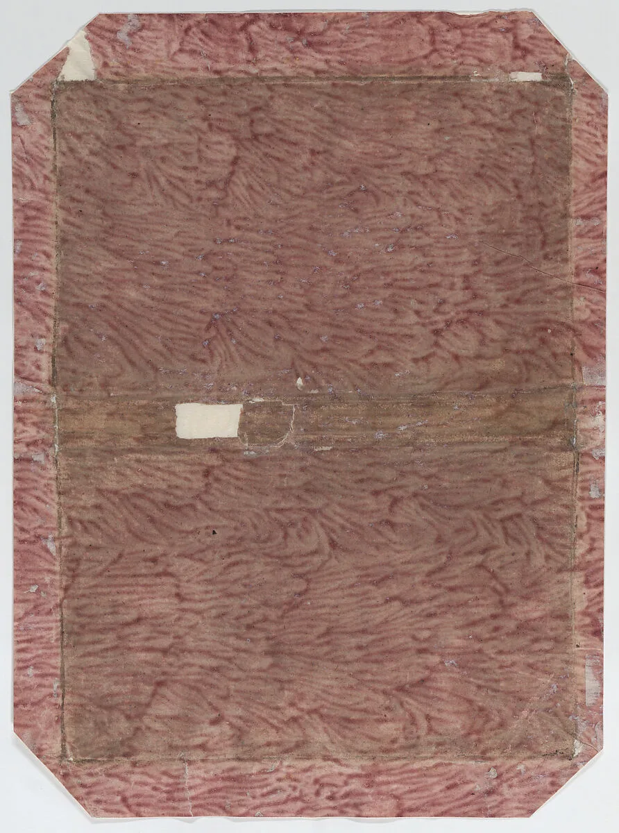 Red paste paper book cover — Anonymous