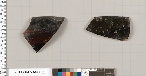 Terracotta rim fragments of kylikes (drinking cups)