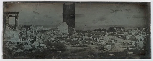 Ruins and Foreground, Acropolis, Athens (55. Athènes. 1842. Acropole. ruines et 1ers plans (pour tableau))