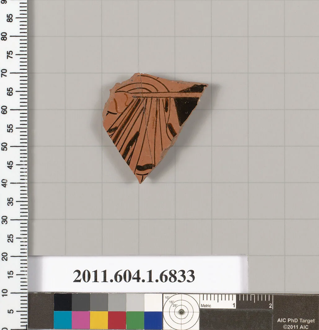Terracotta fragment of a kylix (drinking cup) — Unknown
