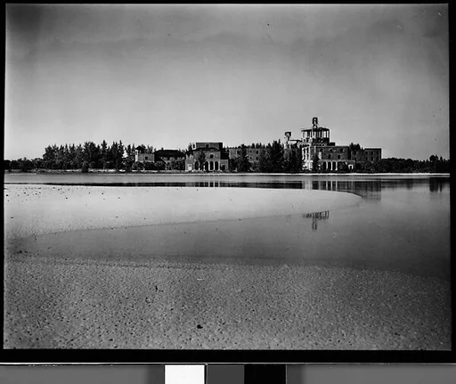 [Unfinished Italianate Revival Hotel on Coast, Florida]