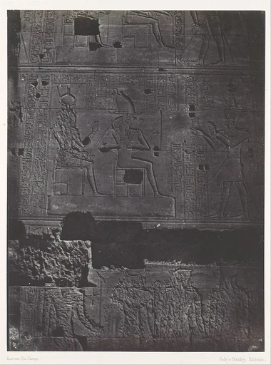 Nubie. Grand Temple D'Isis A Philoe. Muraille occidentale