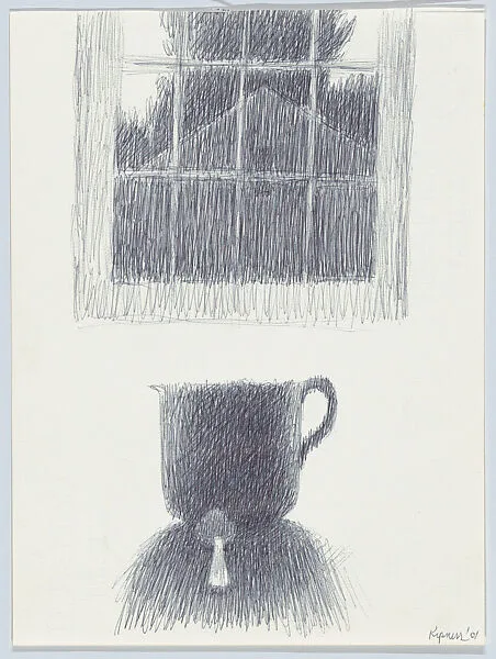 Study for Interior w/cup, spoon, & window — Robert Kipniss