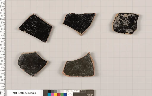 Terracotta fragments of kylikes (drinking cups)