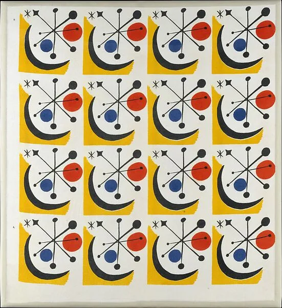 "Calder #1" Textile (Model No. 1-145) — Alexander Calder|Laverne Originals