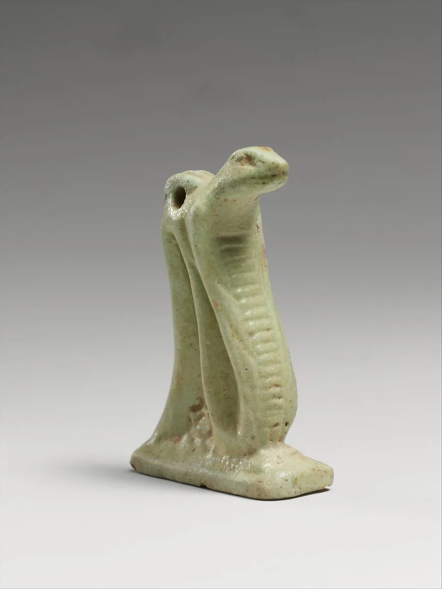 Faience snake amulet — Unknown