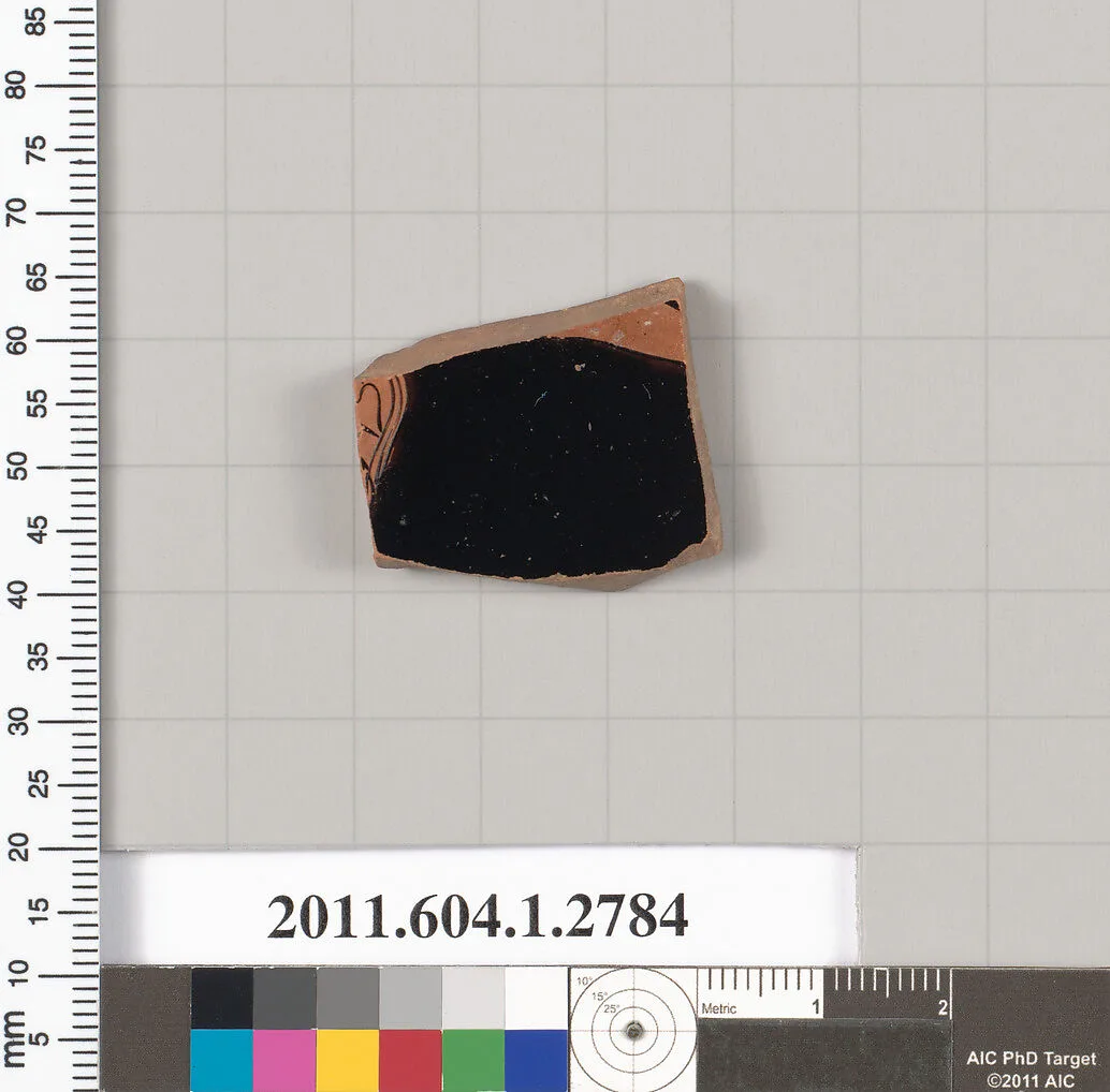 Terracotta fragment of a kylix (drinking cup) — Unknown