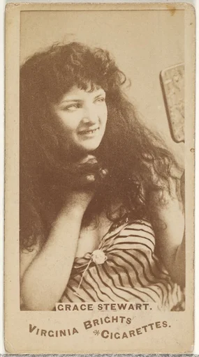 Grace Stewart, from the Actors and Actresses series (N45, Type 1) for Virginia Brights Cigarettes