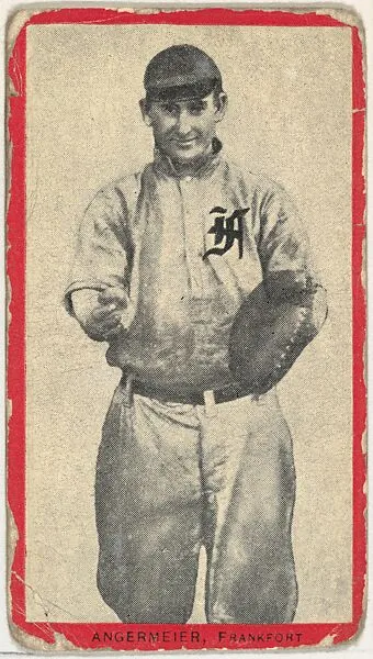 Angermeir, Frankfort, Blue Grass League, from the Baseball Players (Red Borders) series (T210) issued by Old Mill Cigarettes — Old Mill Cigarettes, Virginia