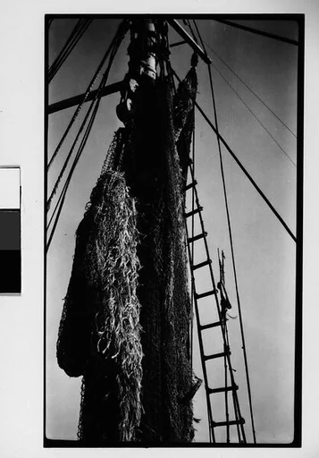 [Detail of Fishing Boat: Mast, Rigging, and Tackle]