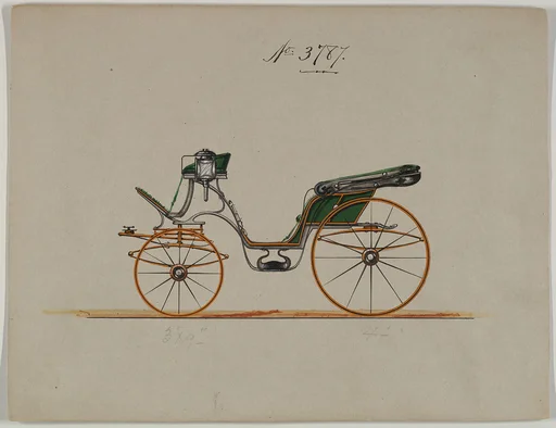 Design for Cabriolet or Victoria, no. 3787
