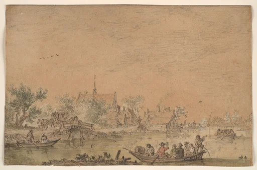 Boating Party on a River