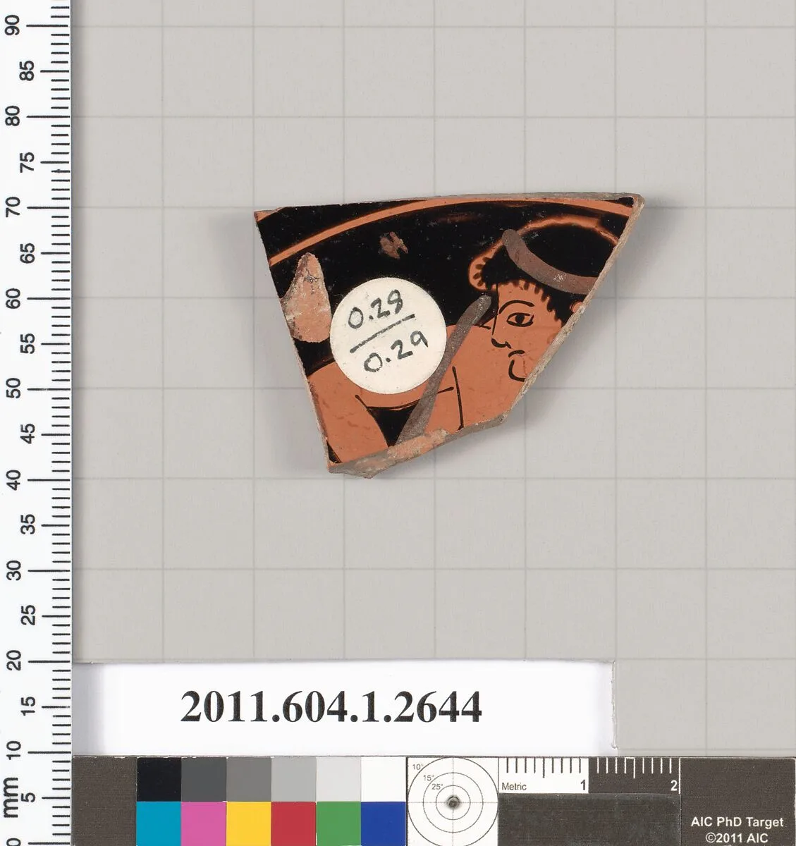 Terracotta fragment of a kylix (drinking cup) — Unknown