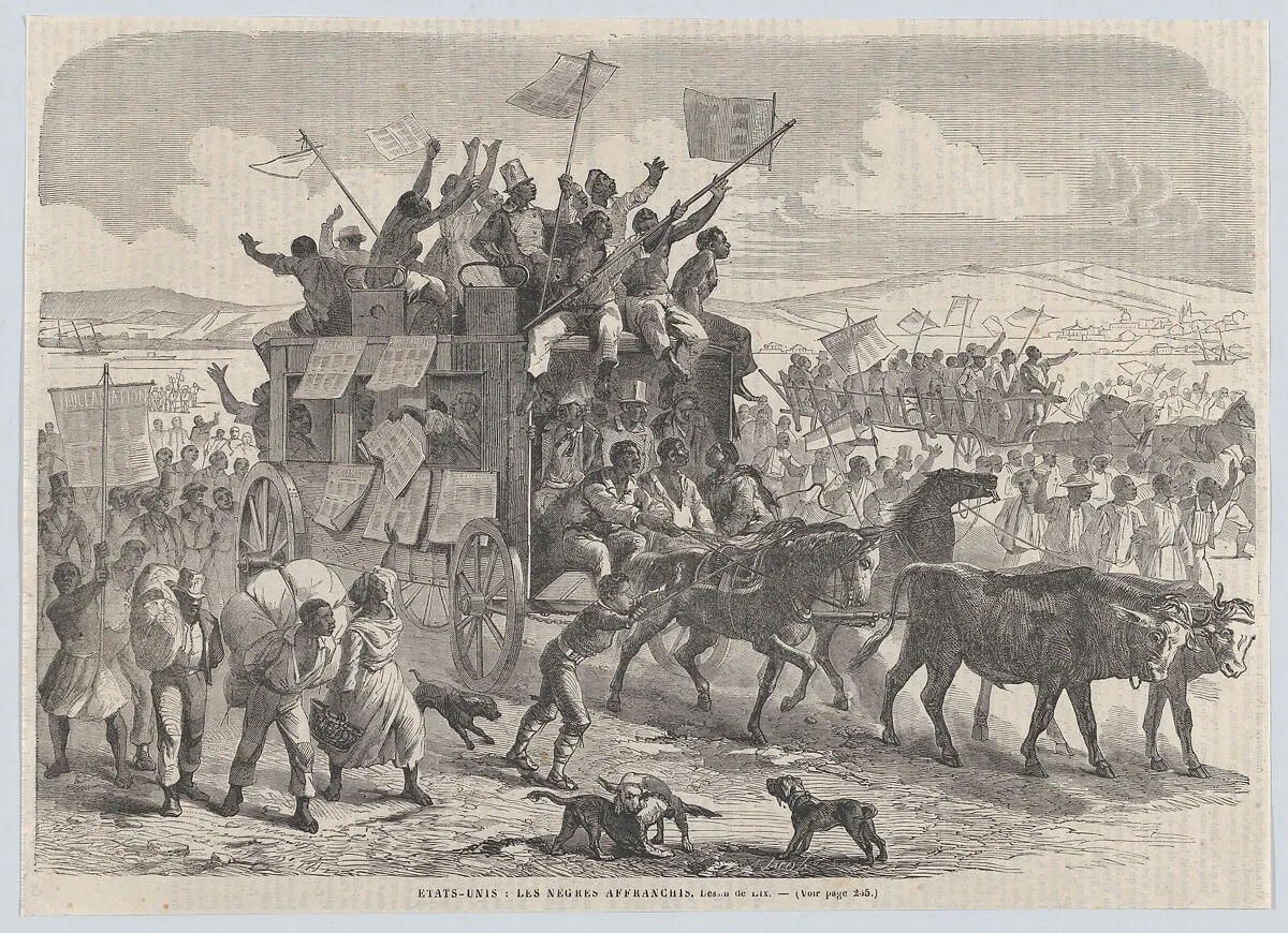 Emancipated Blacks in the United States, from "Le Journal Illustré" — Frédéric Lix|Amand Jacob