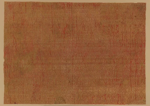 元 紅地團花“納石失”織金錦|"Cloth of Gold" with Medallions