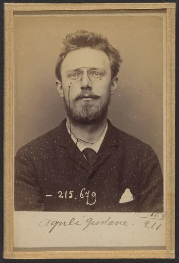 Aguéli Gustave. 24 ans, né à Sala (Suède) le 24-5-69. Artiste-peintre. Anarchiste. 14-3-94.
