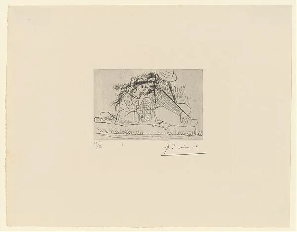 At the River's Shore, Couple on the Grass — Pablo Picasso|Jacques Frélaut|Galerie Louise Leiris