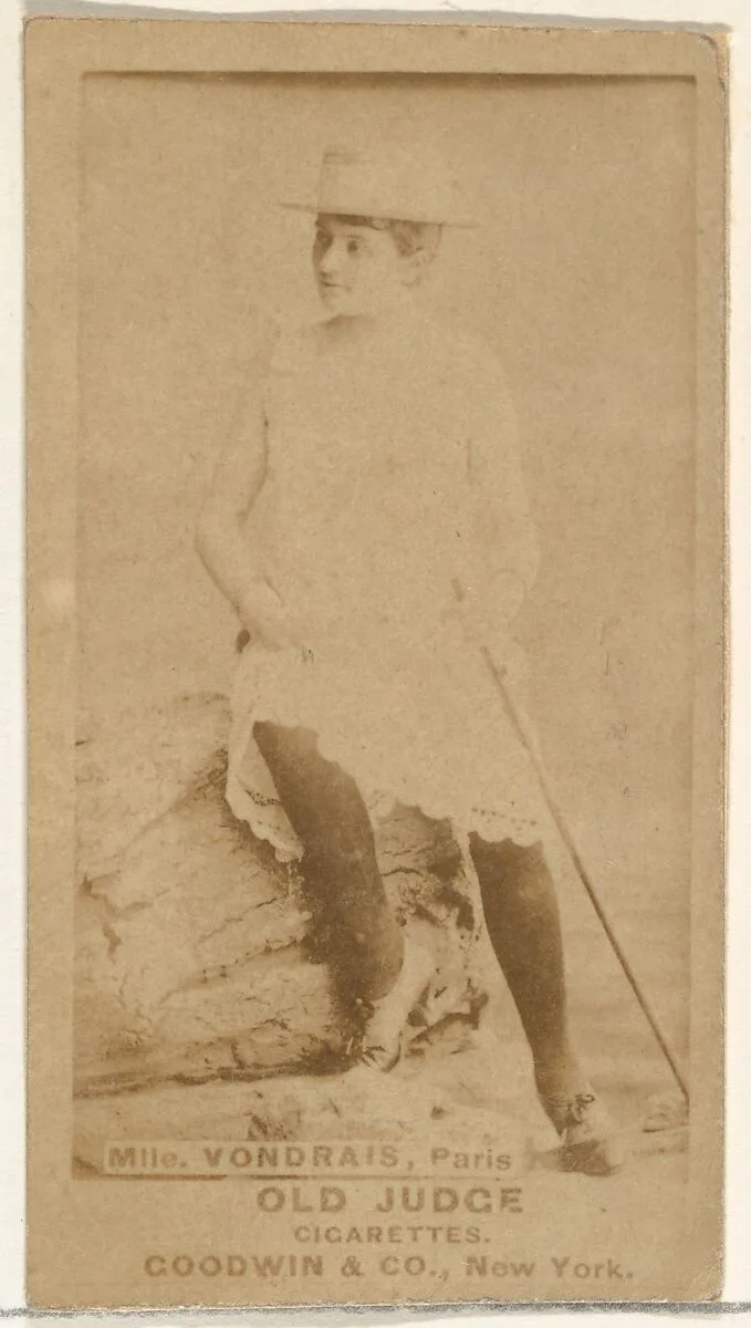 Mlle. Vondrais, Paris, from the Actors and Actresses series (N171) for Old Judge Cigarettes — Goodwin & Company