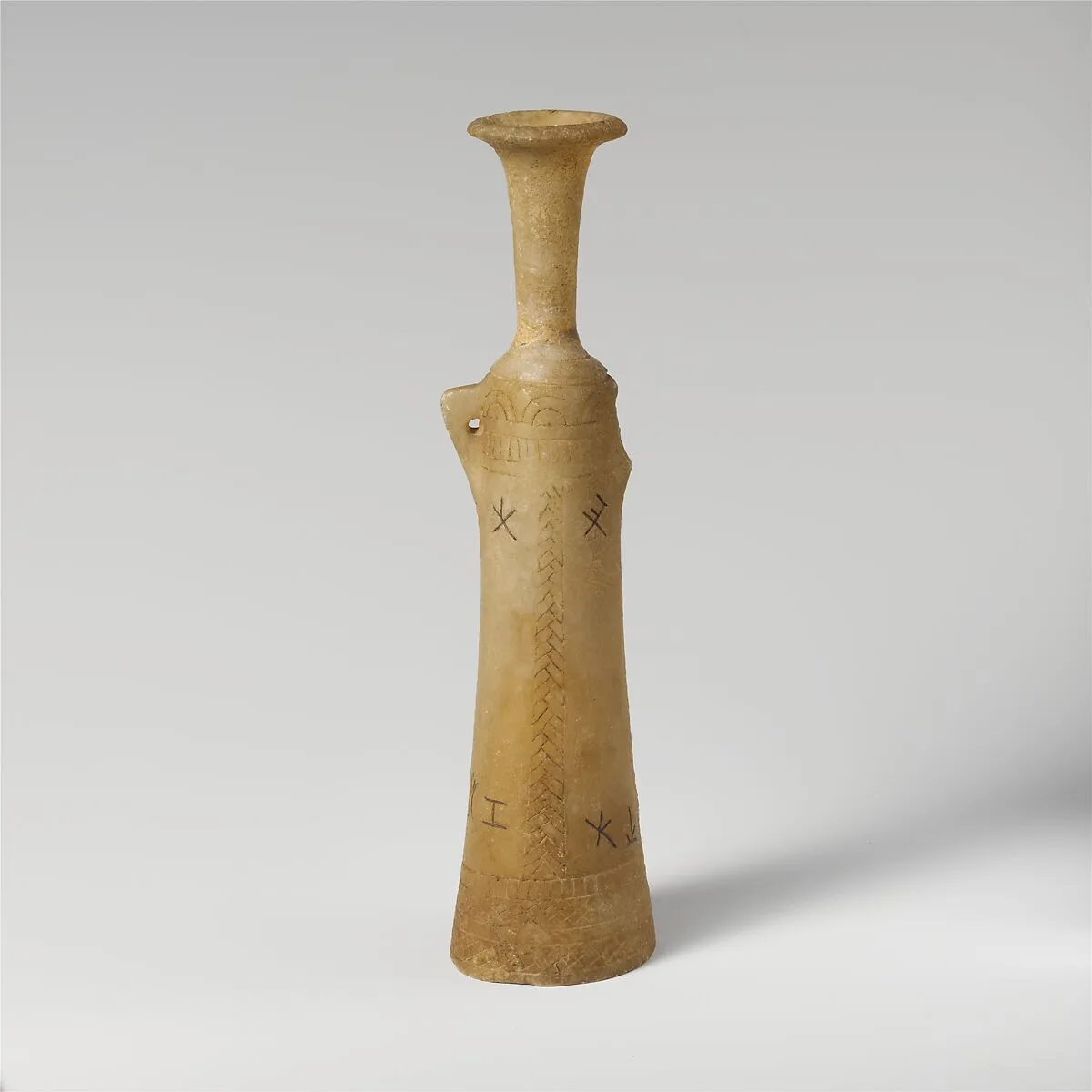 Tall alabaster flask — Unknown