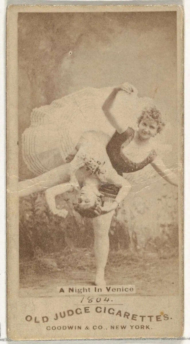 A Night in Venice, from the Actors and Actresses series (N171) for Old Judge Cigarettes — Goodwin & Company