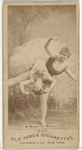 A Night in Venice, from the Actors and Actresses series (N171) for Old Judge Cigarettes