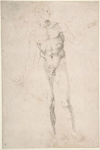 Standing Male Nude Holding a Bow ("Poynter Apollo")