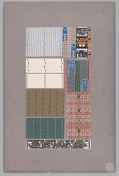 Design for Woven Textile Patterns — Wiener Werkstätte