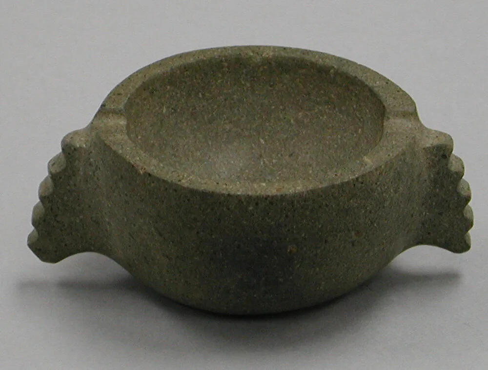 Stone Bowl with Handles — Unknown