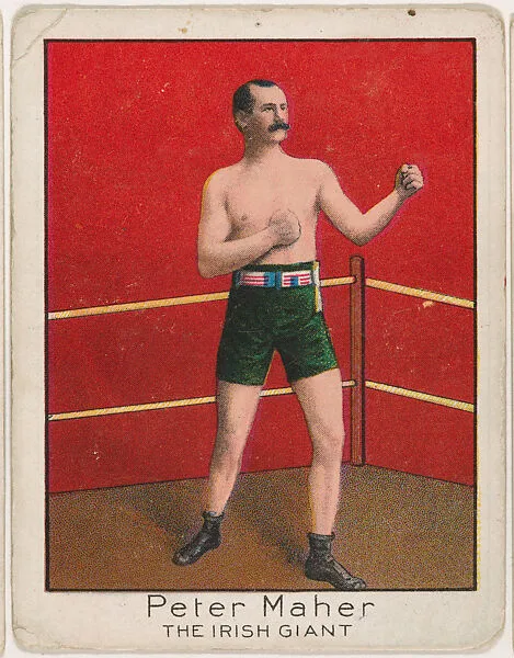 Peter Maher, from the Champion Athlete and Prize Fighter series (T220), issued by Mecca and Tolstoi Cigarettes — Mecca Cigarettes|Tolstoi Cigarettes