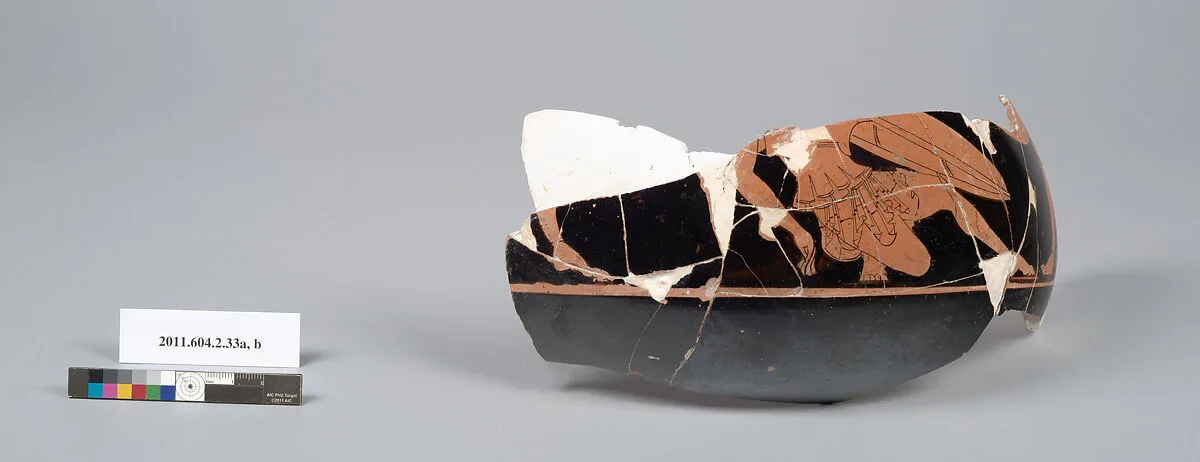 Terracotta fragments of a psykter (vase for cooling wine) — Unknown