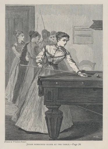 Jessie Remained Alone at the Table (The Galaxy, An Illustrated Magazine of Entertaining Reading, Vol. VI)