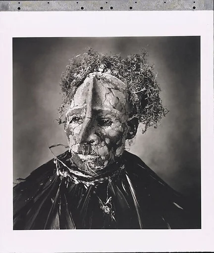 Man with Pink Face, New Guinea