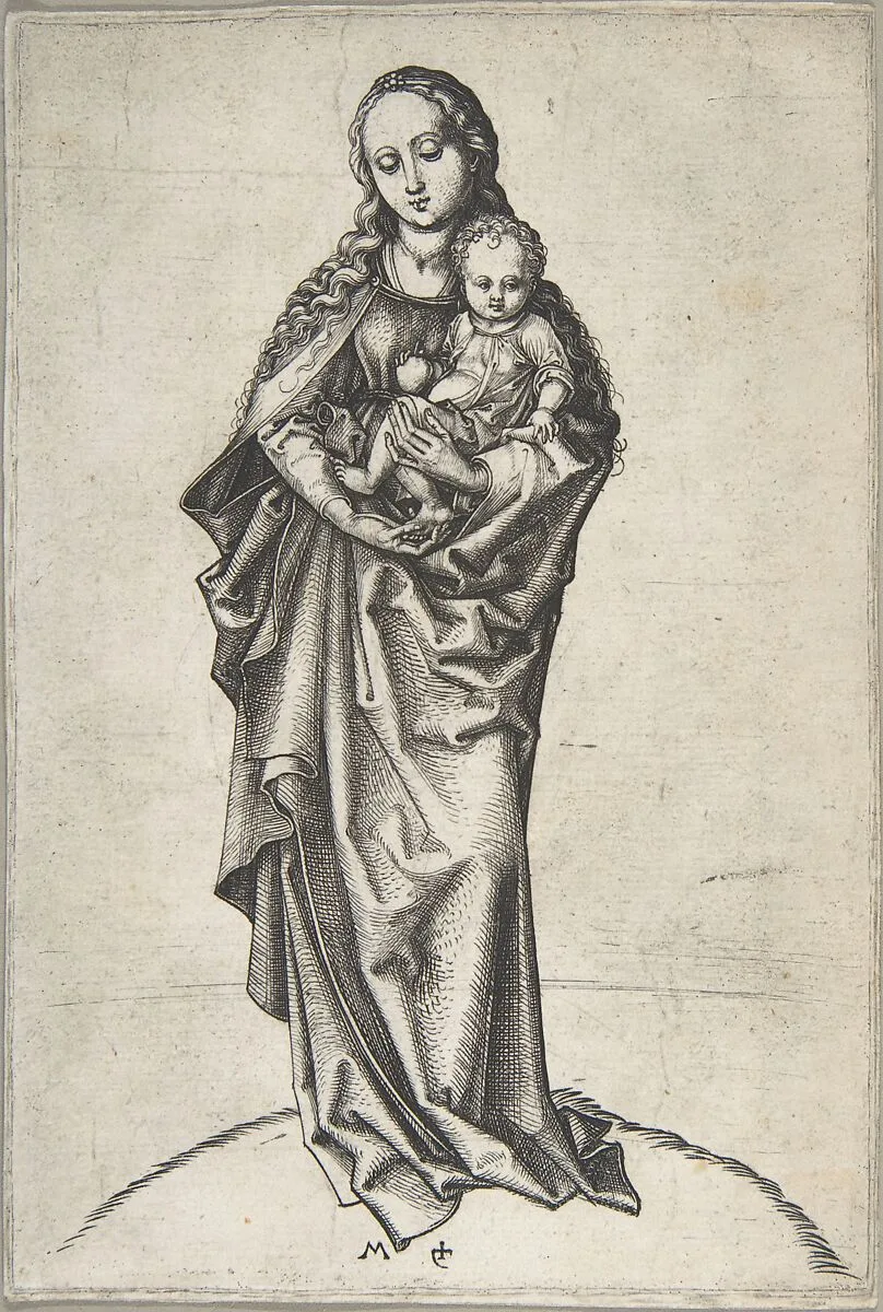 Virgin and Child with an Apple — Martin Schongauer