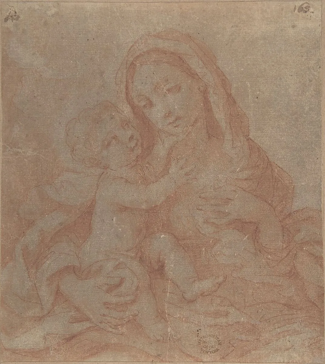 Madonna and Child — Anonymous, Italian, Roman-Bolognese, 17th century