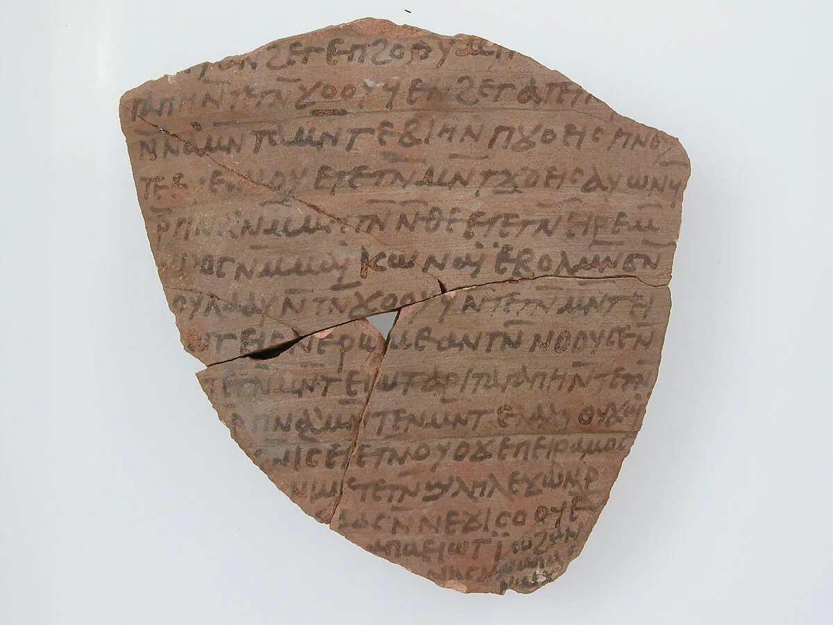 Ostrakon with a Letter to John and Enoch — Unknown