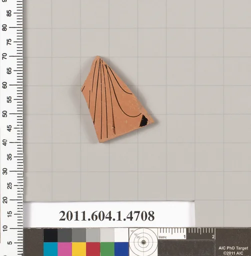 Terracotta fragment of a kylix (drinking cup)