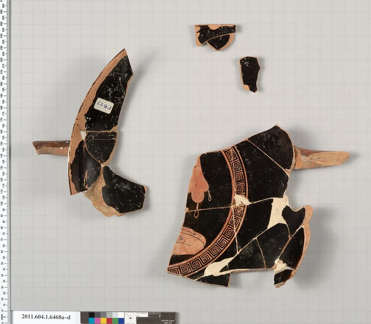 Terracotta fragments of a kylix (drinking cup) — Unknown