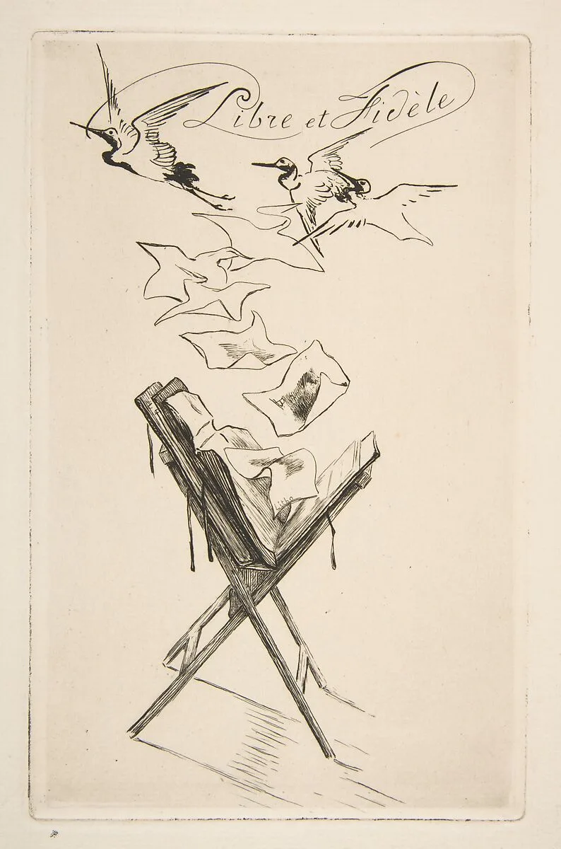 Libre et Fidèle — Philippe Burty|Félix Bracquemond