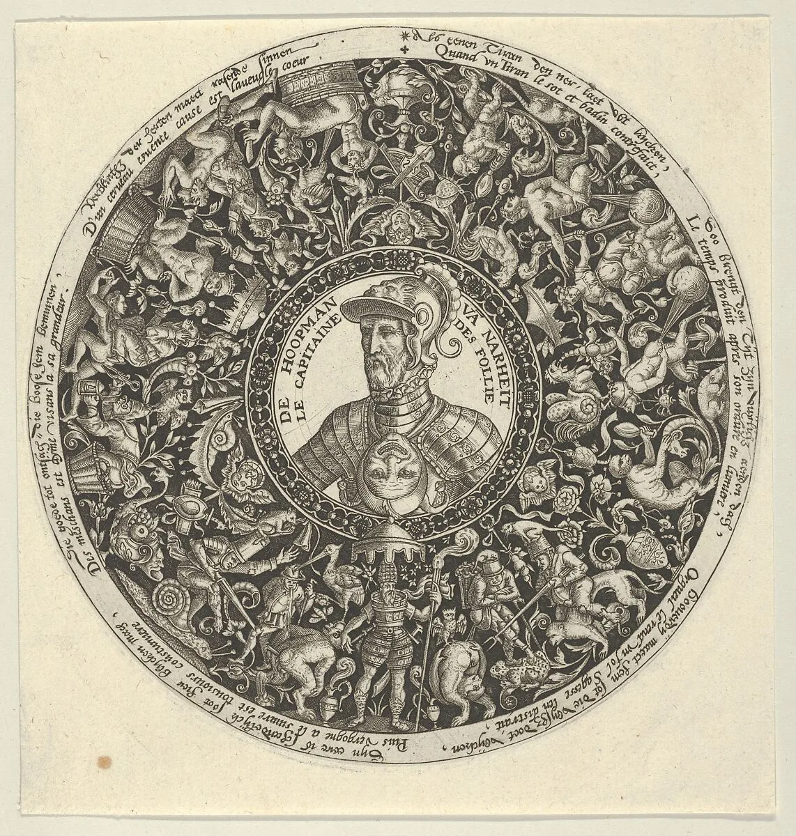 Portrait of the Duke of Alva, from a Series of Tazza Designs — Theodor de Bry
